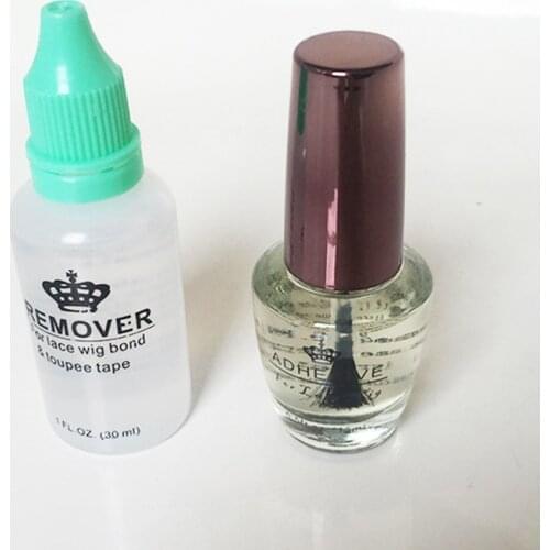 Waterproof professional hair glue adhesive for lace wig adhensive glue 15ML with glue remover 30Ml