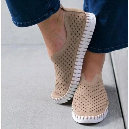 2021 Women Ballet Flats Shoes Breathable Slip on Ladies Shallow Moccasins Casual Shoes Female Summer Loafer Shoes Women