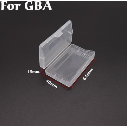 10Pcs/lot Clear Plastic Game Cards Cartridge Case Dust Cover Case For Nin tendo Game Boy Advance GBA