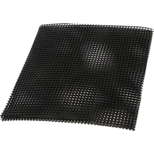 5pcs Black Plastic Drainage Mesh Sheet Bonsai Flowerpot Bottom Net Size 15x15cm