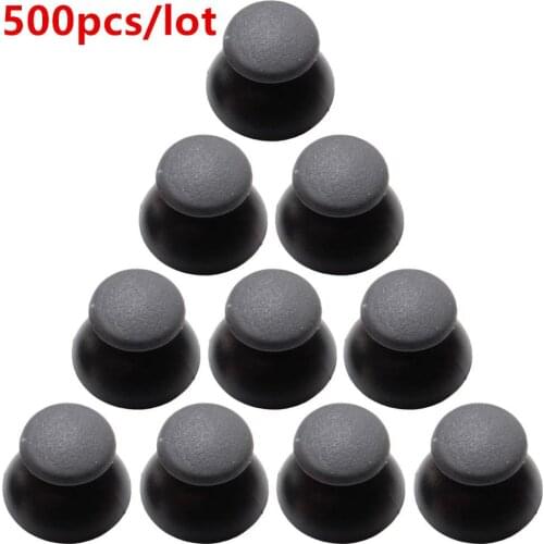 500pcs Gray Replacement 3D Stick Analog Joystick Thumbstick Thumb Grip Cover Caps Shell for Sony PlayStation 3 PS3 Controller