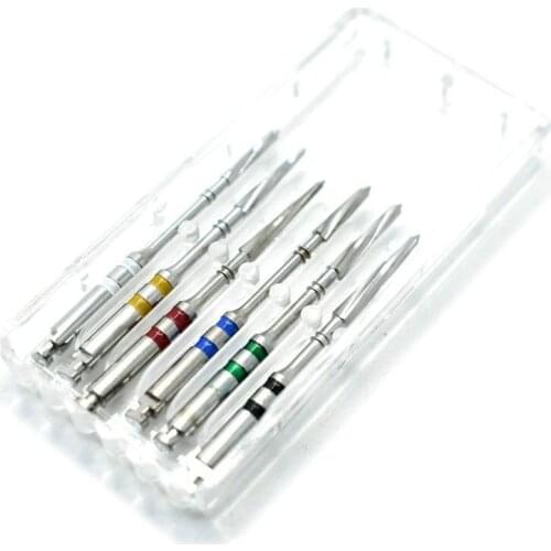 6pcs/box Dental Instrument Metal Drills Reamers For Screw Post Suppliers Dentist Tool Dental Materials