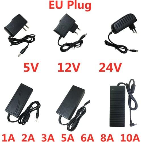 AC 100V-240V DC 12V 1A 2A 3A 5A 6A 8A 10A Power Supply Adapter 12 V Volt Lighting Transformer Converter For LED Strip Light CCTV