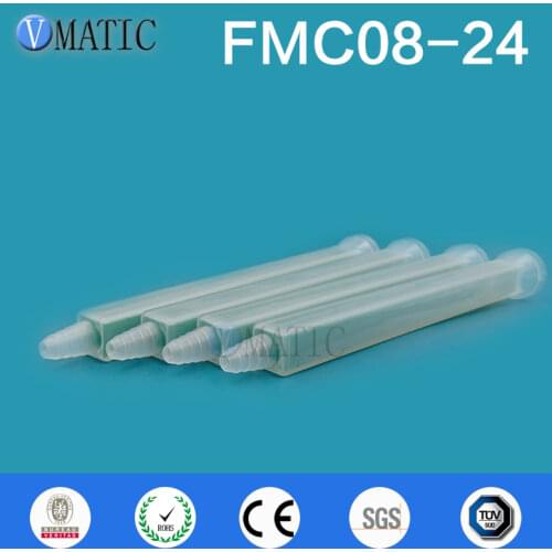 Free Shipping 5Pcs Quality Green Resin Static Mixer FMC08-24 Mixing Nozzles Mouth Silicone Mixer Tube Nozzle