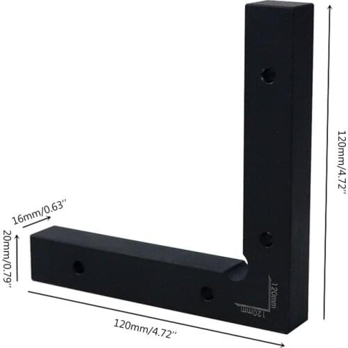 Woodworking 90 ° Precision Positioning L Squares Block Right Angle Ruler Tools