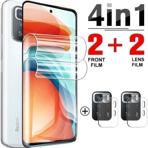 4 in 1 Hydrogel Film for Xiaomi Poco X3 GT Screen Protector Protective film For Xiaomi mi poco x3 nfc f3 m3 pro film not glass
