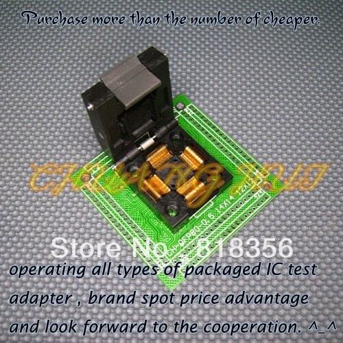 IC51-0804-819-2 Programmer Adapter QFP80/LQFP80 Adapter/IC SOCKET/IC Test Socket (Flip test seat)