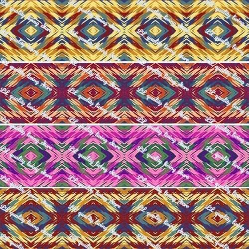 16-75mm Abstract geometry printed grosgrain ribbon/16mm printed elastic foe ribbons DIY hair bows Sewing webbing 50 yards