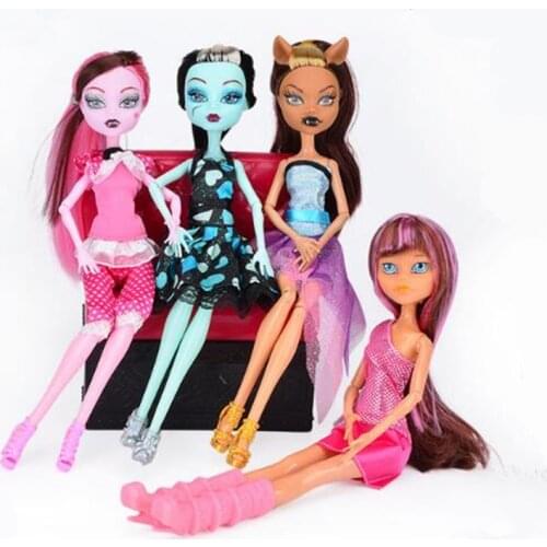 New style Monster Doll 28CM Heigh Quality Monster Draculaura hight Moveable Joint Doll Different Style Fashion Doll girl Toys