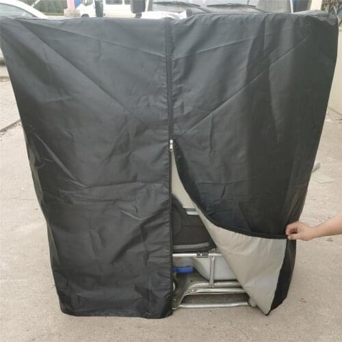 1000L Water Tank Protective Cover 210d Fabric Dust Waterproof IBC Container Rainwater Tank Sunscreen Cover