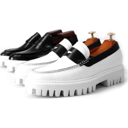 New genuine leather slip on shoes for men loafers shoes formal handmade cow leather men shoes