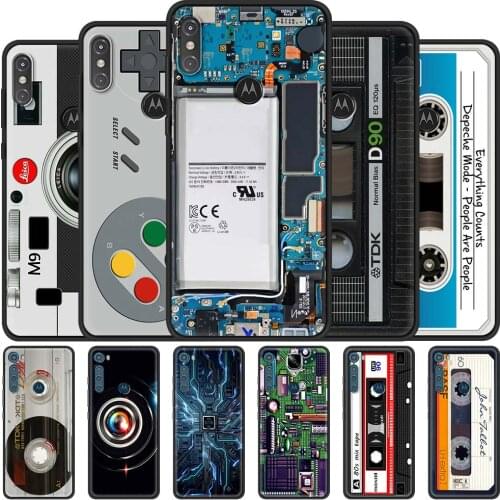 Camera Cassette Game Soft Case For Motorola One Fusion G9 Play G8 Power Lite G Stylus E6s Edge Plus G30 G10 Phone Cover Funda