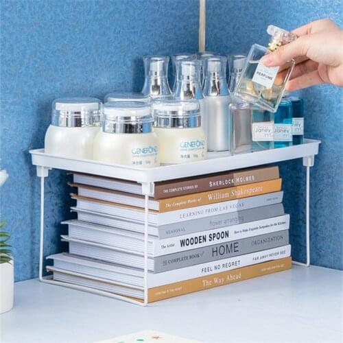 Newest Desktop Storage Rack Desk Top Shelf Cosmetic Layered Storage Box