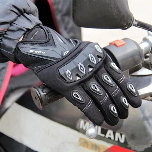 2019 New spring summer Authentic scoyco MC 10 full finger motorcycle gloves motorbike Electric bicycle gloves drop resistance