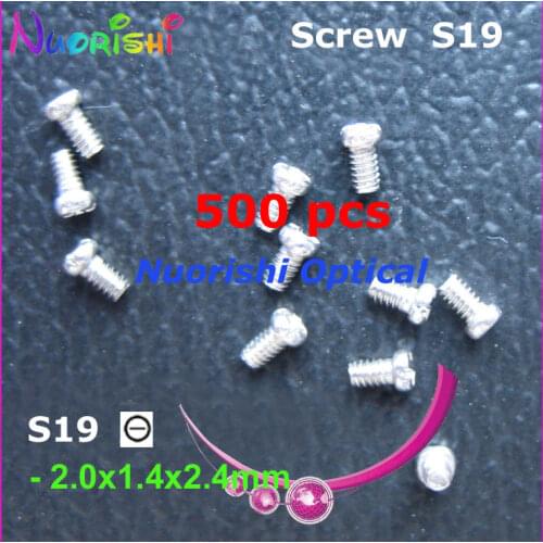 S19 2.0X1.4X2.4mm 500pcs Sunglass Eyewear Eyegalsses Glasses Spectacle Repairing Mini Screws Head in - or + Type Free Shipping