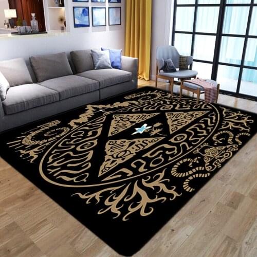Persian Vintage Carpets for Living Room Bedroom Area Rugs Non-Slip Absorbent Boho Floor Mat Morocco Ethnic Retro Big Area Carpet
