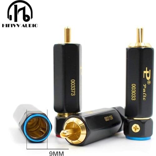 Hifivv audio RCA cable plug audio amplifier rca Palic High Quality Gold Plated Lock not Solder A/V Connector