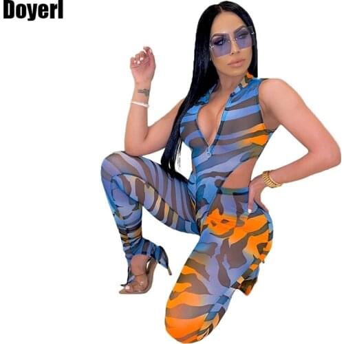 Sexy Summer Women Set Clothes Mesh Two Piece Set Top and Pants Suit Bodycon Party Club 2 Piece Outfits for Women Matching Set