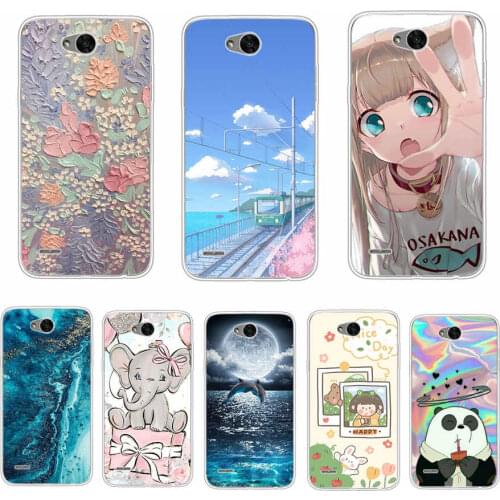 Silicone Case For LG X Power 2 360 full Protective Flower Pattern Back Cover Case For LG X Power 2 Phone Case Coque