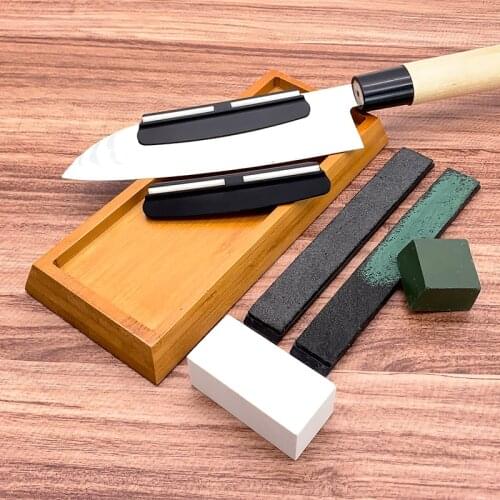 Sharpening stone water Whetstone Accessories bamboo base Correction Stone Razor cowhide leather article polishing paste tools