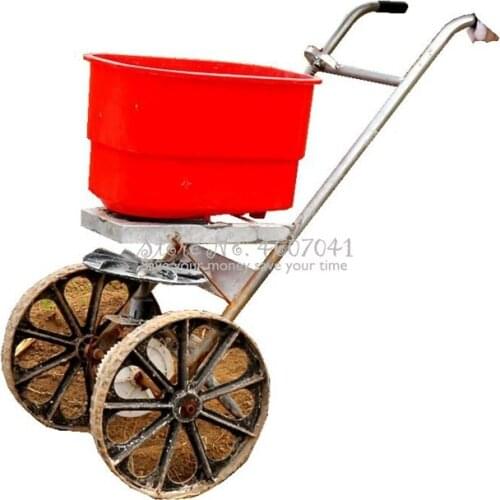 Trolley type fertilizer machine Efficient fertilizer device Ground farm tool manual fertilizer machine Adjustable fertilization