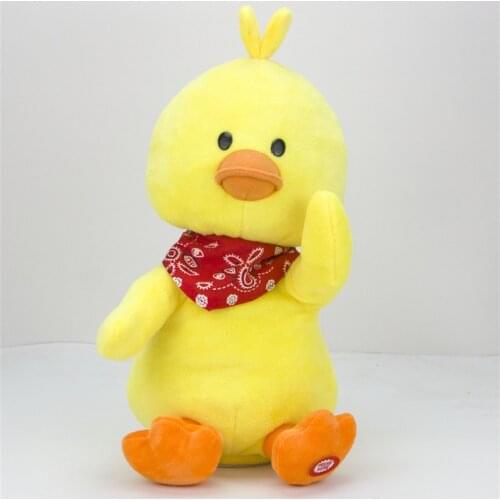 A funny Duck toys dancing singing musical duck Plush Stuffed electric pets remote control toy interesting Birthday Gift For kids