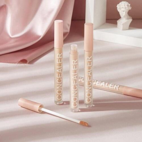 2 Colors Liquid Concealer High Covering Invisible Pores Dark Circles Foundation Waterproof Lasting Moisturizing Makeup Concealer