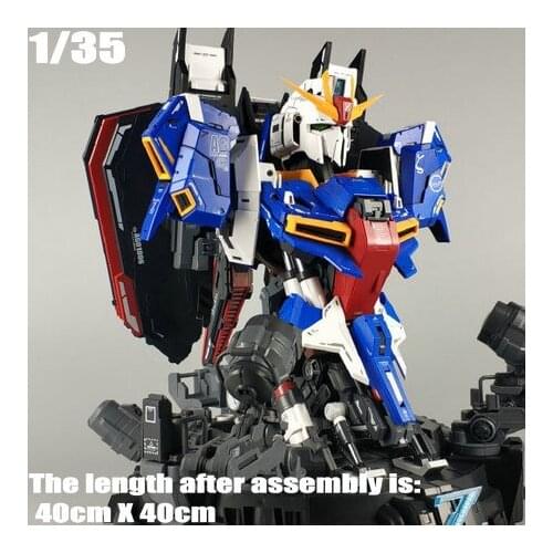 YIHUI 1/35 1/35 ZETA Z Gundam Head Bust + basic hangar + LED unit Mobile Suit Anime Action Figure Plastic Model Kit