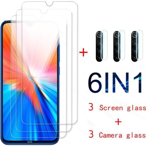 6in1 Protective glass For Xiaomi Redmi Note 8 2021 Note 7 Pro Redmi 8A 7 7A Camera lens Screen Protector on Redmi Note 8T Glass