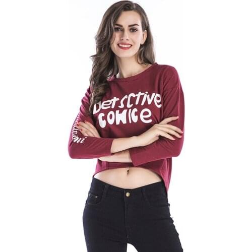 YYFS 2019 New Spring Autumn Long Sleeve T shirt Women Tops T-shirt Women O-neck Loose Cotton Casual Tee Shirt Femme Plus Size