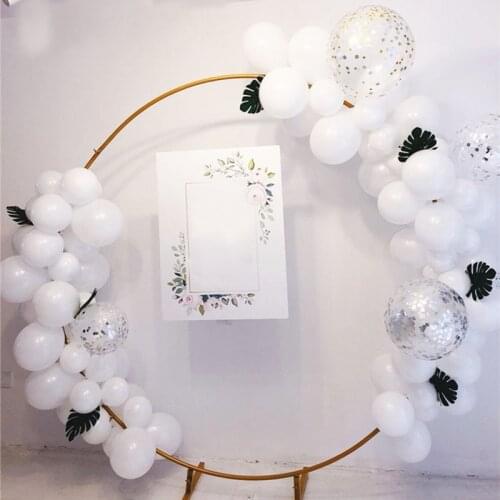 1pcs Nordic Circle Wedding Arch Decoration Ball Of Flowers Balloon Iron Arch Stand Wedding Props Background Road Lead ZHL004