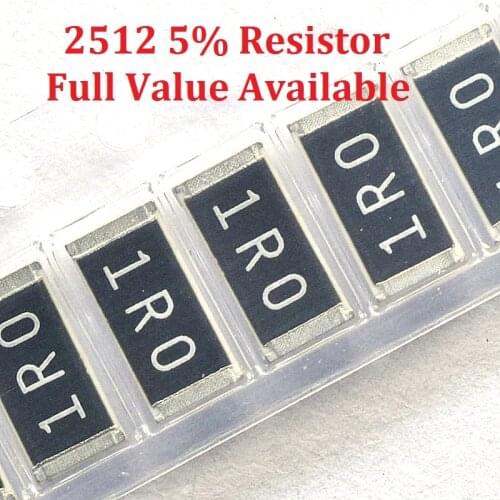 100pcs/lot SMD Chip Resistor 2512 110R/120R/130R/150R/160R 5% Resistance 110/120/130/150/160/Ohm Resistors K Free Shipping