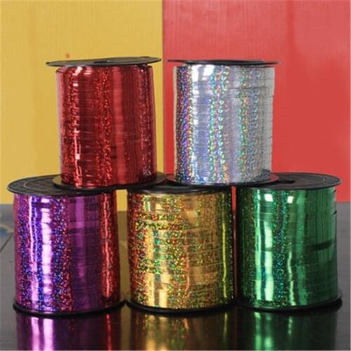 250 Code Foil Balloon Laser Ribbon Multicolour Balloon Strings Event&Party Supplies Birthday Party Wedding Decoration