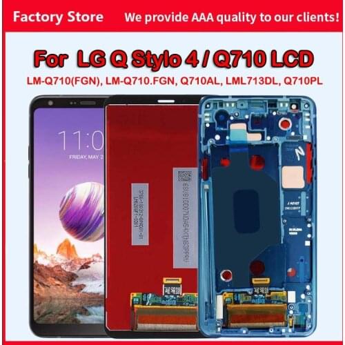 6.2'' AAA Quality LCD For LG Q Stylo 4 LM-Q710(FGN) LM-Q710.FGN Q710AL LML713DL Q710PL Display Touch Screen Digitizer