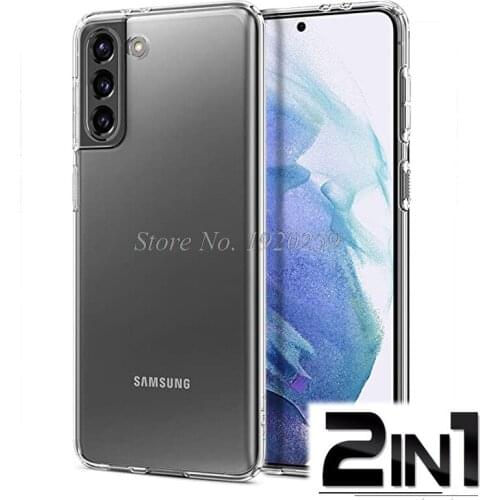 For Samsung Galaxy S21 Plus 5G Case Silicone Cover Funda Matte TPU Protector Shell For Samsung S21 чехол Glass Telefone Bumper