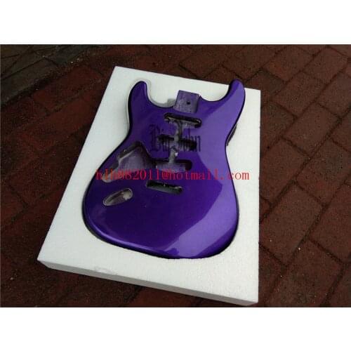 Purple Left handed BJST Ash Electric Guitar Body,3S Route For Single Wave Electric Guitar BJ-412