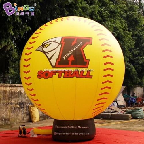 Customized 13 feet inflatable yellow ground balloon / advertising balloon inflatable toys