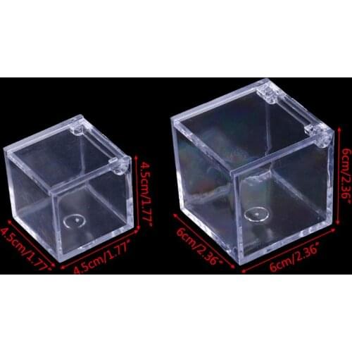 Transparent Cube Wedding Favor Candy Box Plastic Transparent Clear Gift Boxes Christmas Baby Shower