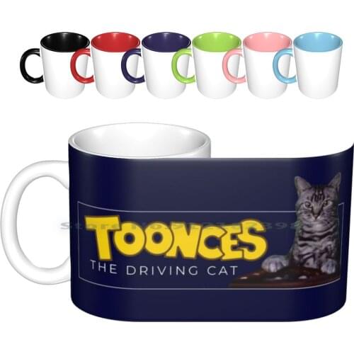 Toonces The Driving Cat Ceramic Mugs Coffee Cups Milk Tea Mug Snl Steve Three Amigos Dana Carvey Cats Cat Toonces Driving