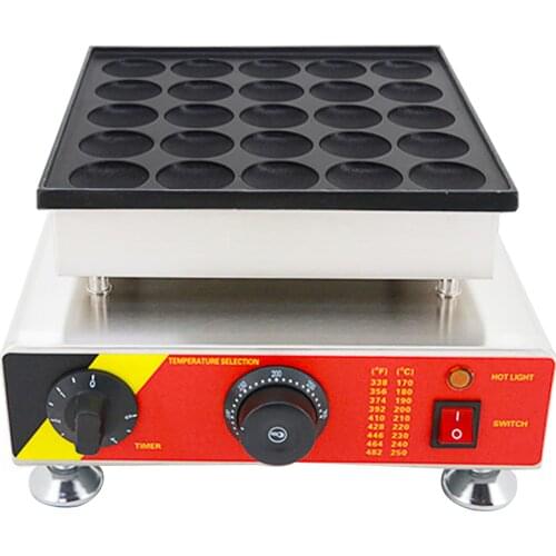 2021 Favorite 25 Holes Small Pancake Maker Poffertjes Grill Pumpkin Pie Machine Dorayaki Bakery Equipment With High Quality