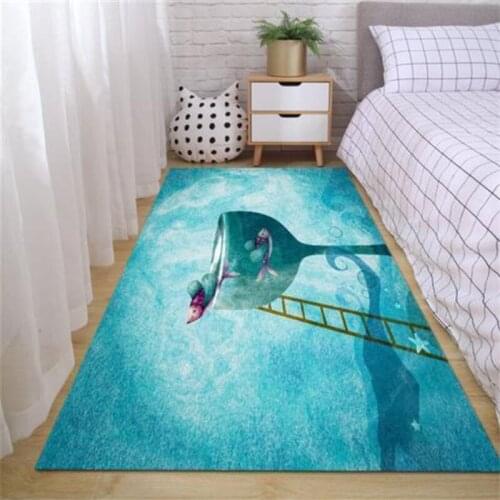Cartoon Pattern 3D Printed Carpets Child Bedroom play Large Area Rug Kids Room Bedside Crawl Mat Soft Flannel Antiskid Home Rugs
