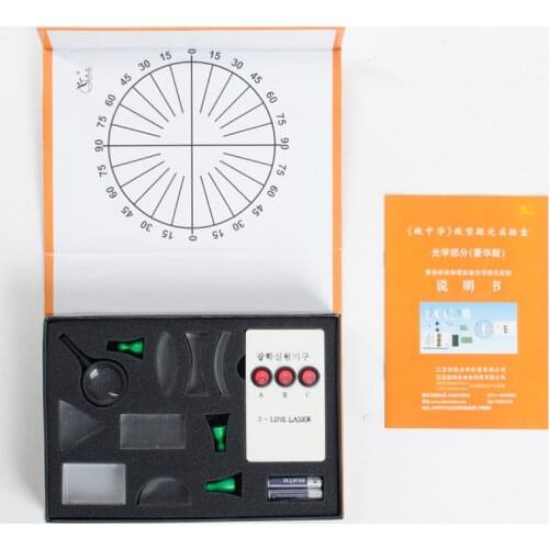 Physical Optics Experiment Set Triangular Prism Laser Lights Convex Concave Lens Set Child Gift Toy Science Equipment