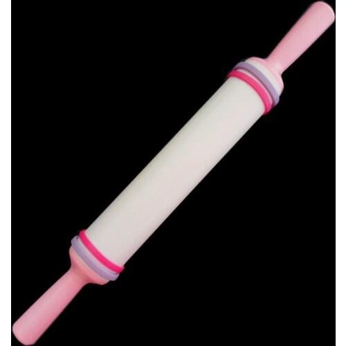New White 36cm Non-stick Glide Fondant Rolling Pin Fondant Cake Dough Roller Decorating Cake Roller Crafts Baking Cooking Tool