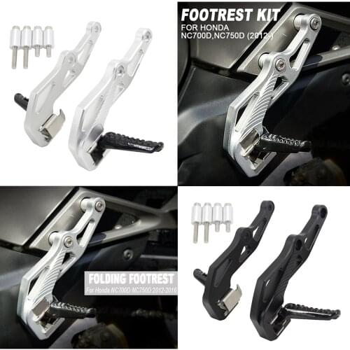 New Motorcycle Folding Footrests CNC Footrest Kit Passenger Foot Peg for Honda NC700D NC750D 2012 2013 2014 2015 2016