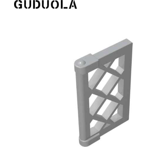 Guduola Window 1x2x3 Latticed Pane (Reinforced) (60607) Frames/Windows/Walls and Doors MOC Building Block Toys Parts 50pcs/LOT