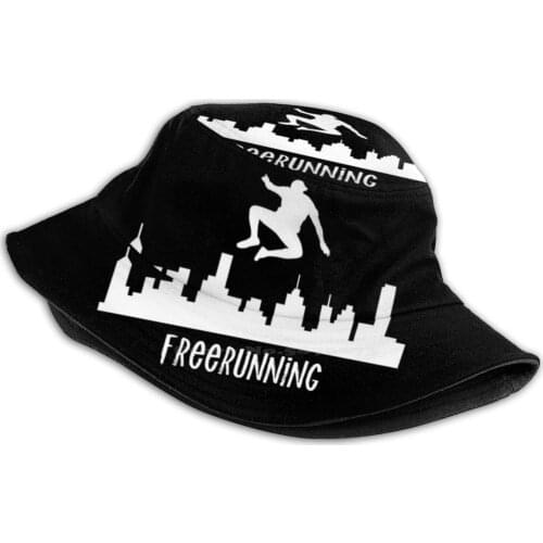 Parkour Shirt Parkour Urban Springer Free Running Gift Tee Flat Top Breathable Bucket Hats Gymnastics Parkour Free Running