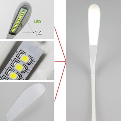 Hot Rechargeable Touch Sensor 14 LED Clip-On Desk Table Dimmable Reading Light Lamp