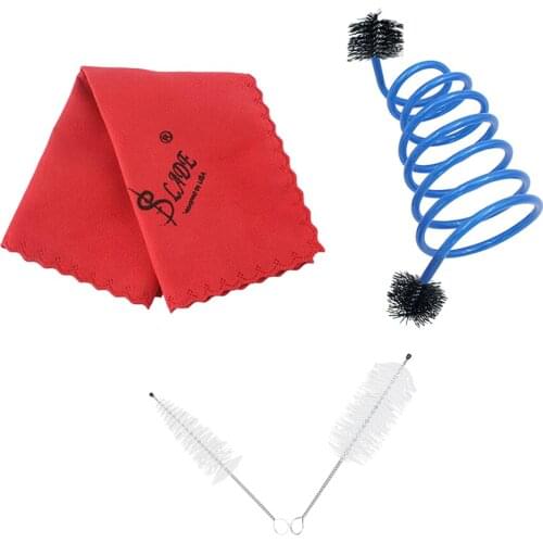 Durable Brass Trumpet Mouthpiece Brush Flexible Brush Value Brush 4pcs For Trumpet Maintenance Tools