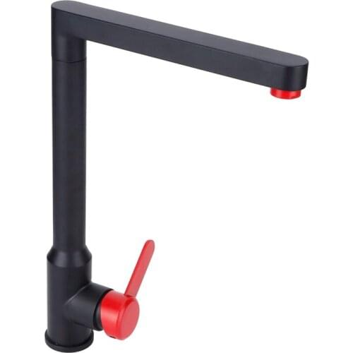 Kitchen Sink Faucet 304 Stainless Steel Single Handle Pull-Down Kitchen Sink Faucet Hot and Cold Mixing Sink Faucet