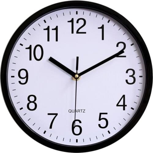 10 Inch Wall Clock Quartz Silent Round Battery Clocks Watch Home Accurate Modern Fashion Wall Clock Office Home Decor 2020 New